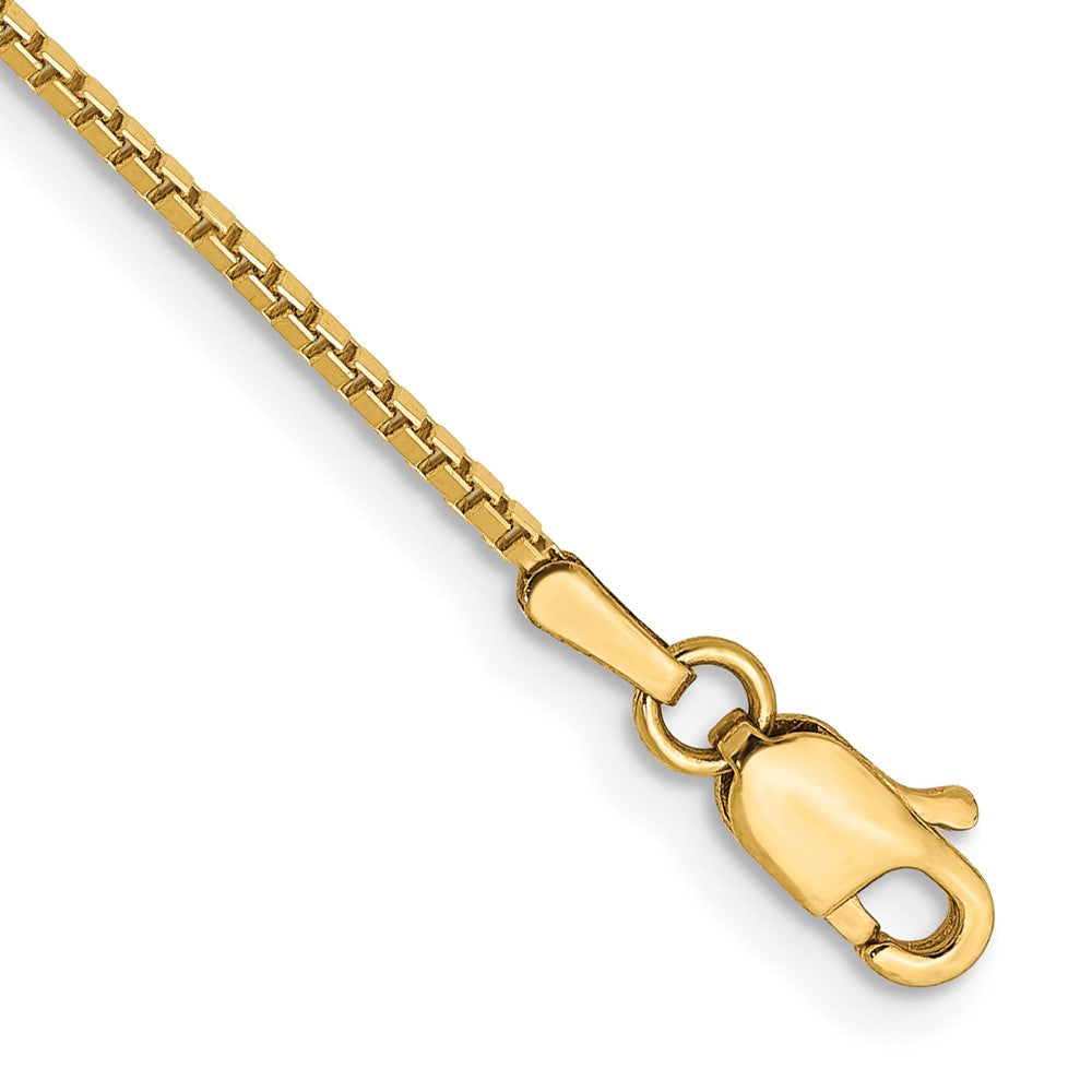 14K 1.05mm Box with Lobster Clasp Bracelet