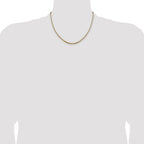14K 2.5mm Box with Lobster Clasp Chain