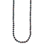 14k 4-5mm Black Near-Round Freshwater Cultured Pearl Necklace