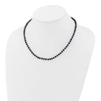 14k 4-5mm Black Near-Round Freshwater Cultured Pearl Necklace