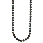 14k 5-6mm Black Near-Round Freshwater Cultured Pearl Necklace