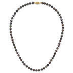 14k 5-6mm Black Near-Round Freshwater Cultured Pearl Necklace