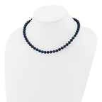14k 6-7mm Black Near-Round Freshwater Cultured Pearl Necklace