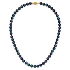 14k 6-7mm Black Near-Round Freshwater Cultured Pearl Necklace