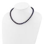 14k 7-8mm Black Near-Round Freshwater Cultured Pearl Necklace