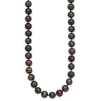 14k 8-9mm Black Near-Round Freshwater Cultured Pearl Necklace