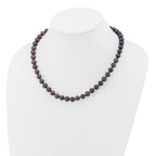 14k 8-9mm Black Near-Round Freshwater Cultured Pearl Necklace