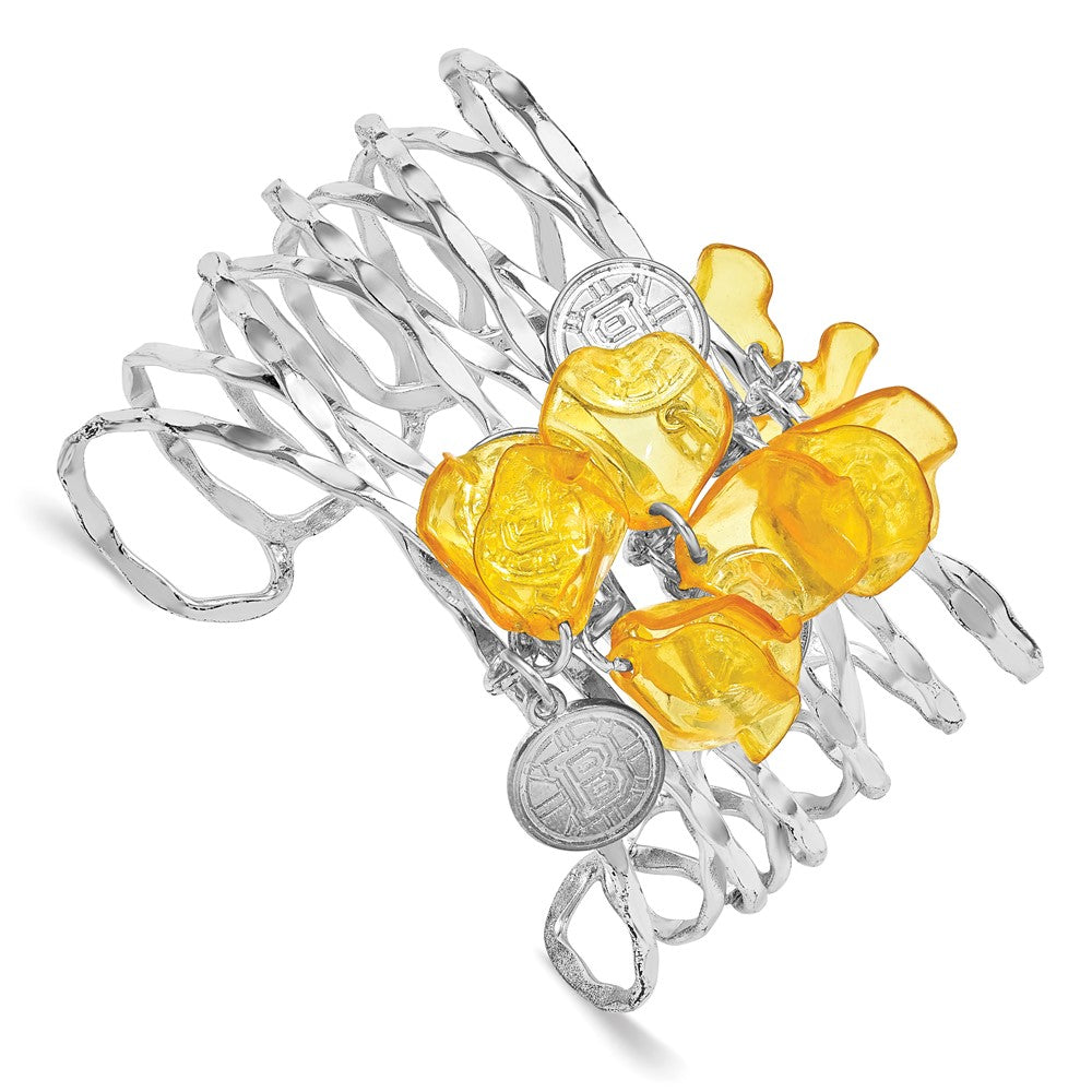 Brass NHL Boston Bruins Celebration Slip On Bracelet