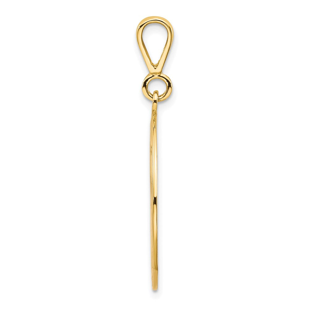 14k Polished and Textured Large Masonic Symbol Pendant