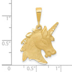 14k Unicorn Head Charm