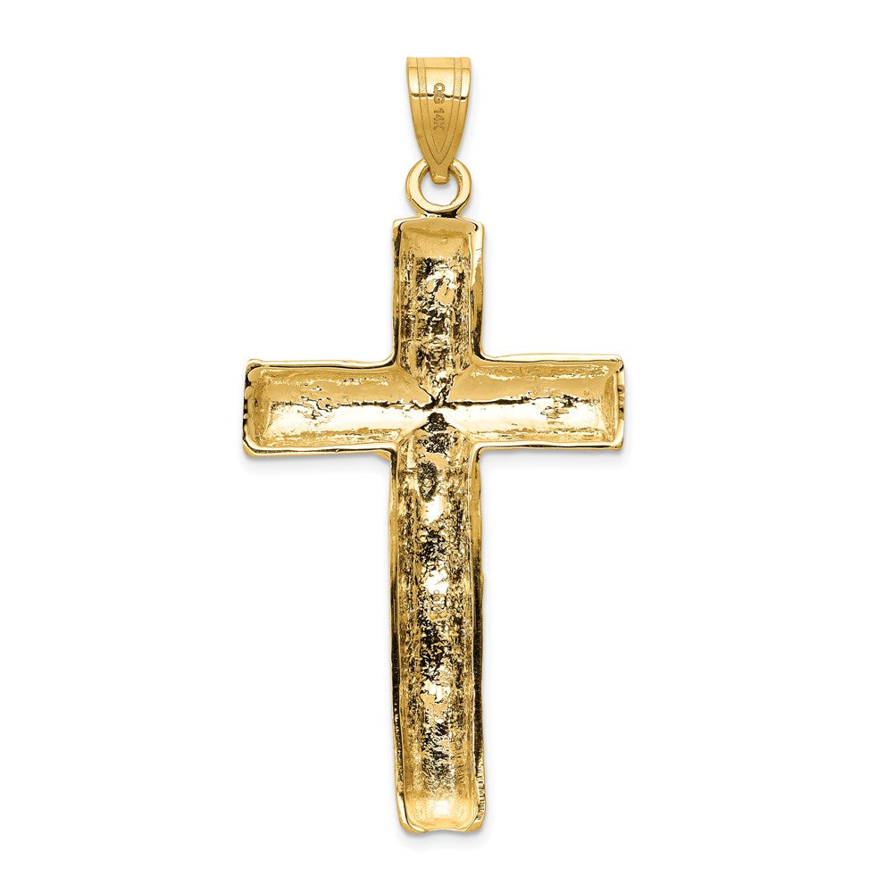 14k Large Crucifix Tree Pendant