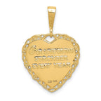 14k Reversible 50th ANNIVERSARY / OUR LOVE GROWS STRONGER EVERY YEAR Charm