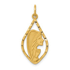 14k Blessed Virgin Mary Charm