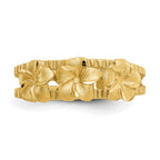 14k Plumeria Toe Ring