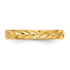 14k Diamond-Cut Toe Ring