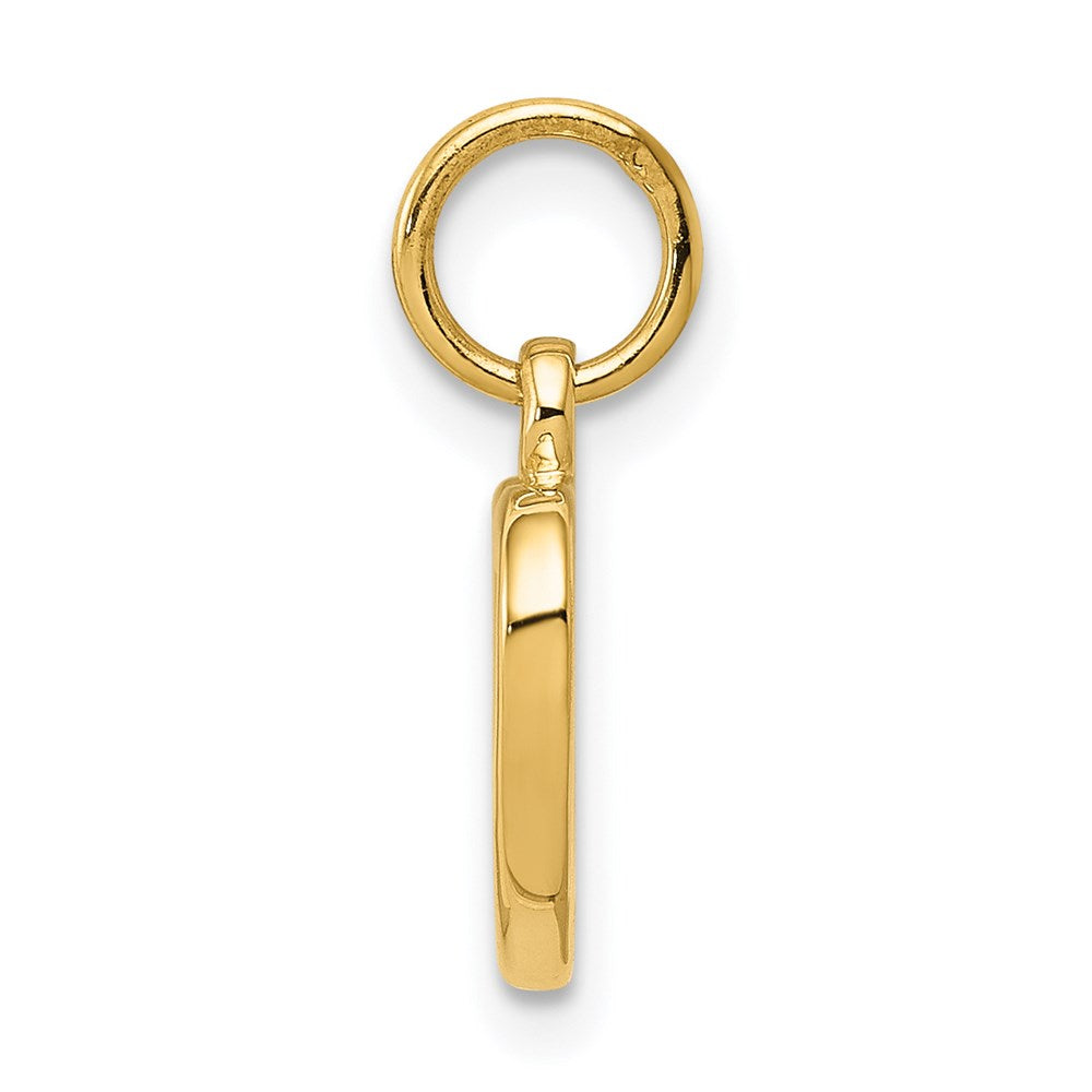 14K Polished Cut-out Heart Pendant
