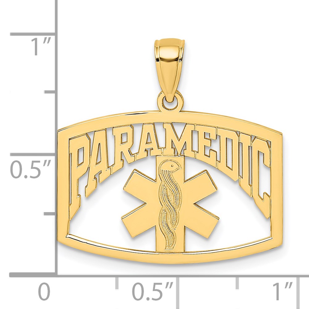 14k Cut-Out PARAMEDIC Charm