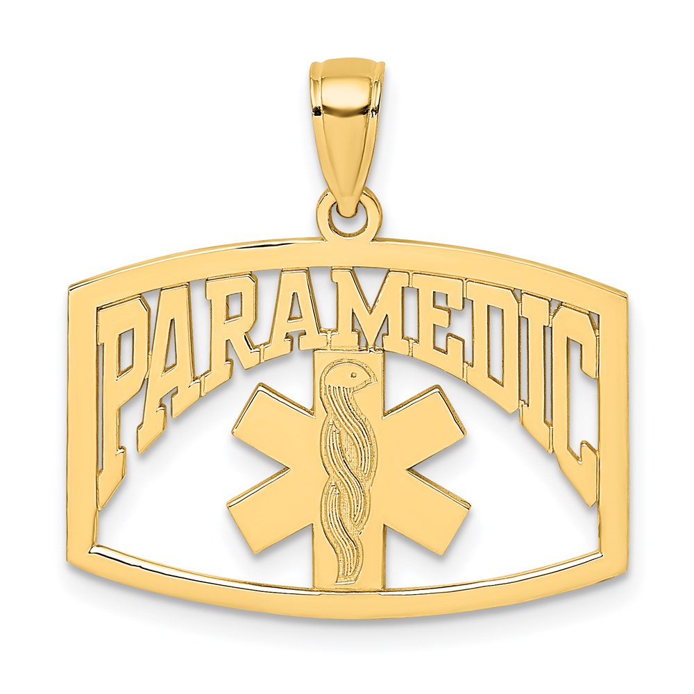 14k Cut-Out PARAMEDIC Charm