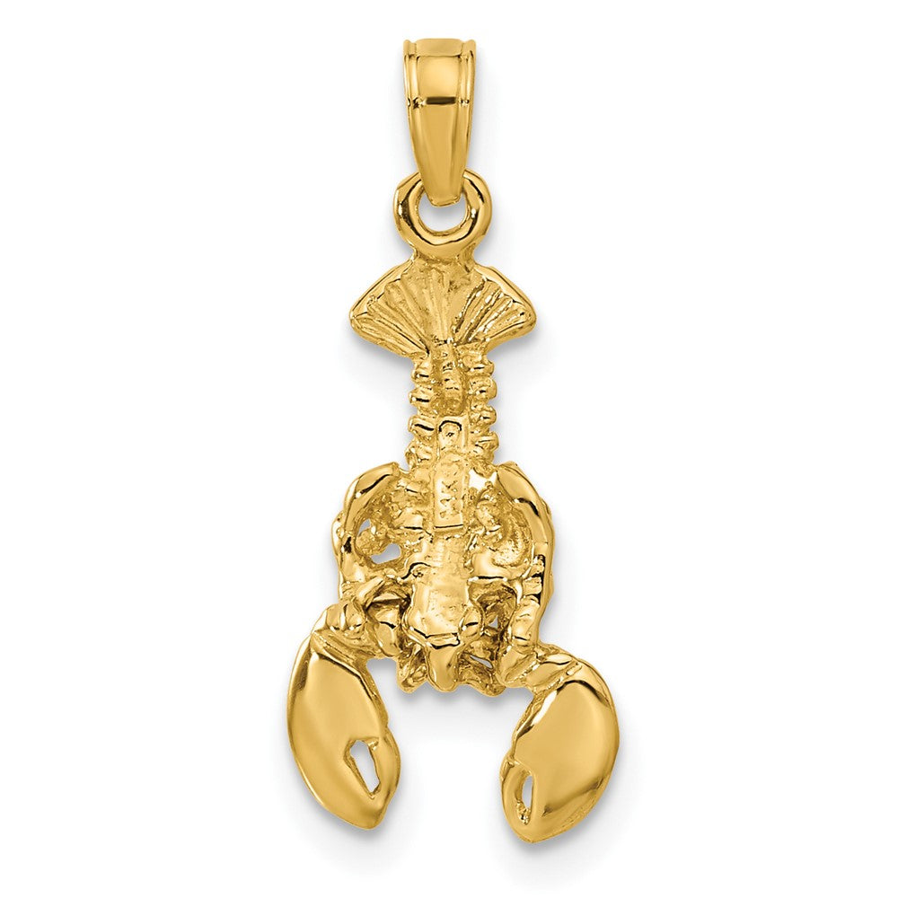 14k Lobster with Moveable Claws Pendant