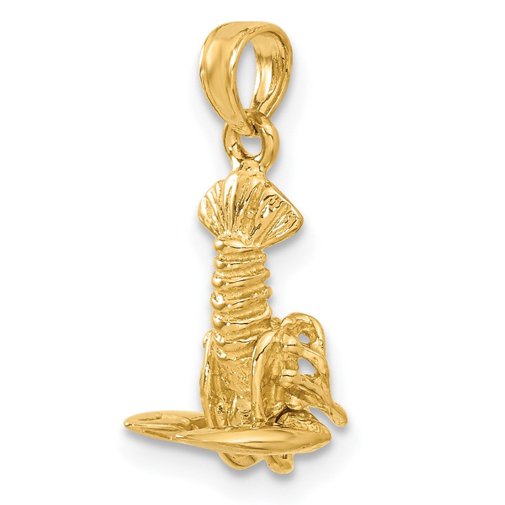 14k Lobster with Moveable Claws Pendant