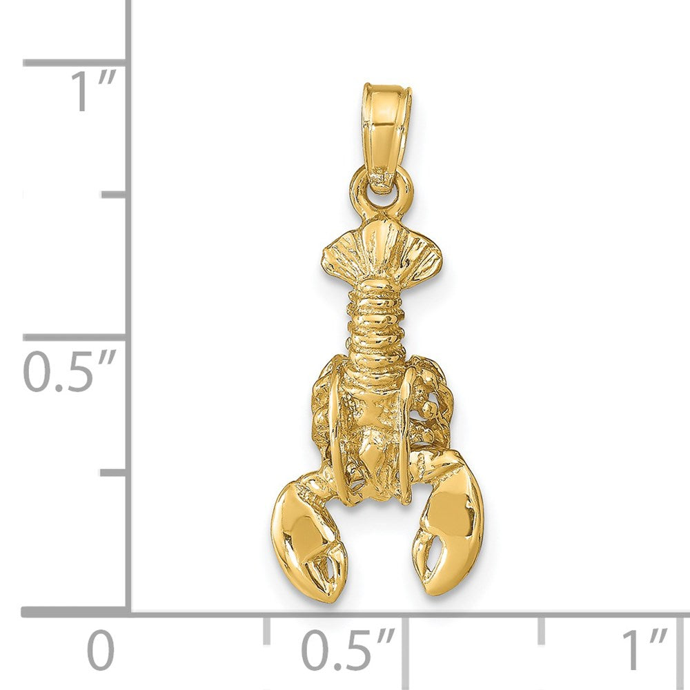 14k Lobster with Moveable Claws Pendant