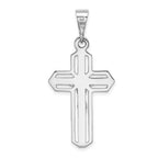 14k White Gold Cut-out Crucifix Pendant