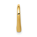 14K Polished Floating Heart Chain Slide