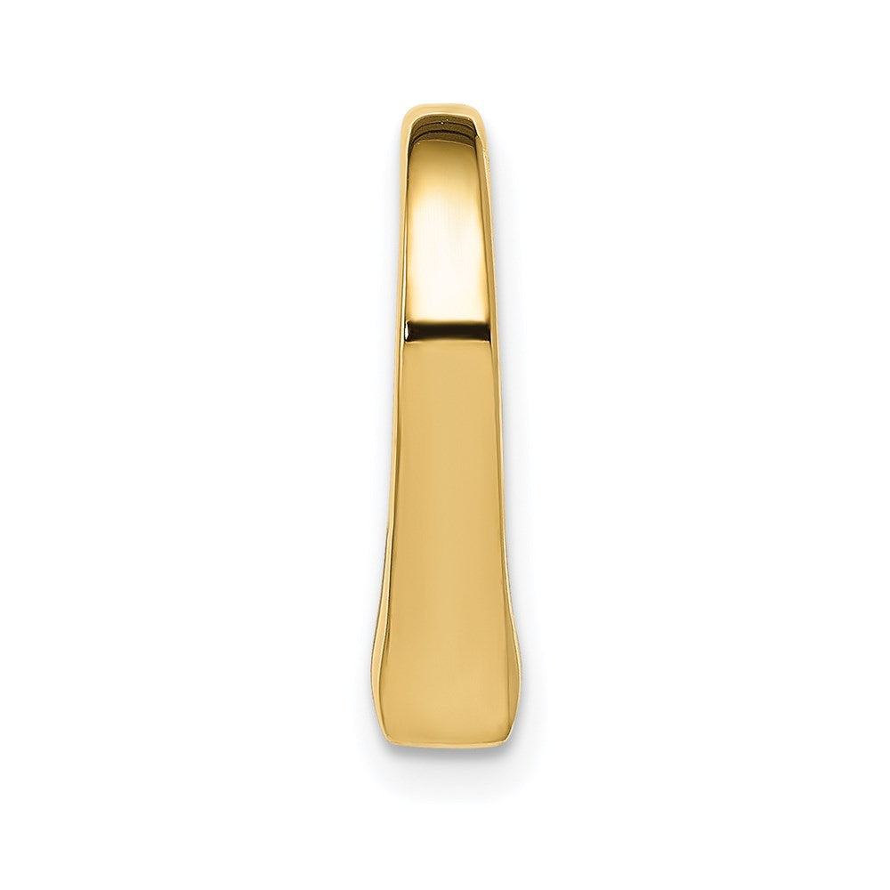 14K Polished Floating Heart Chain Slide