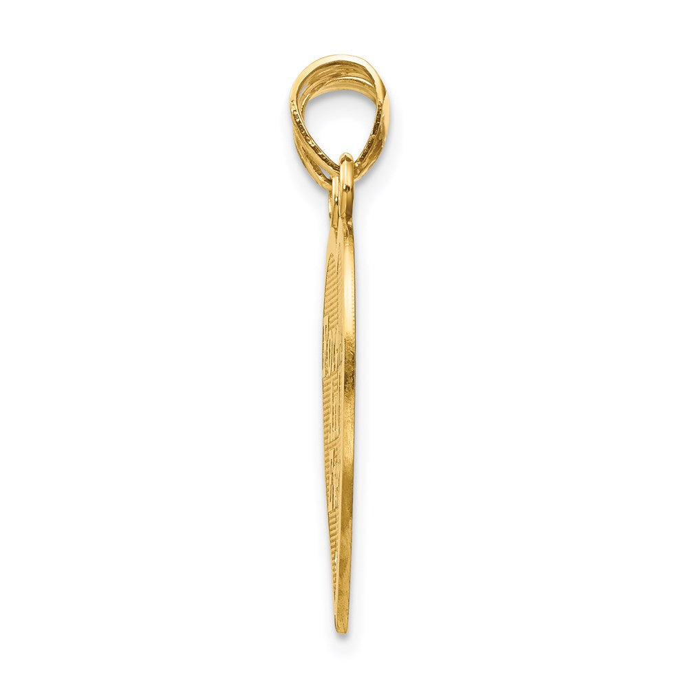 14k Reversible FOREVER AND EVER/FRIENDS 2-Piece Break-apart Heart Pendant
