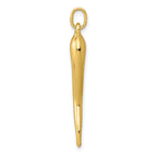14k 3-D Italian Horn Charm