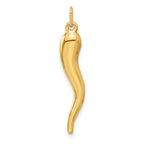 14k 3-D Italian Horn Charm