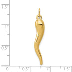 14k 3-D Italian Horn Charm