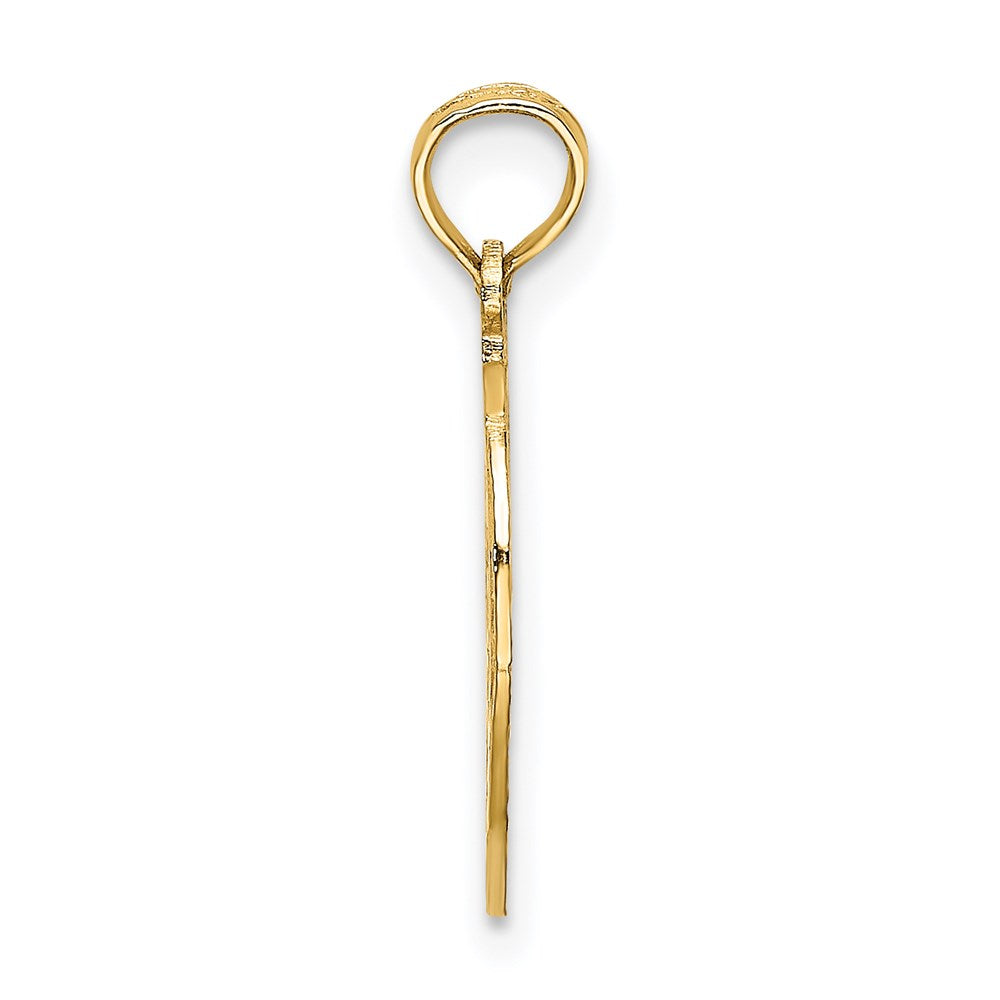 14k Cut-out NEW YORK with Statue of Liberty in Apple Charm