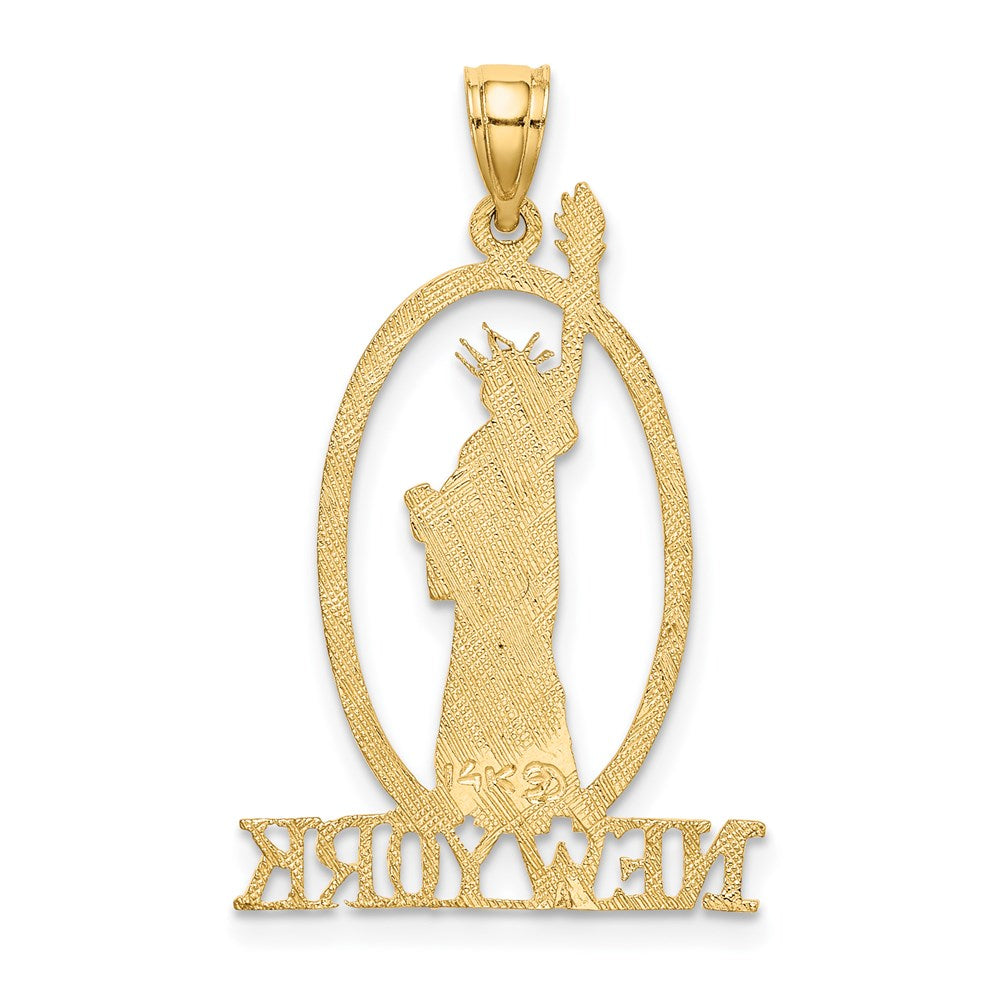 14k Cut-out NEW YORK with Statue of Liberty Charm