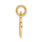 14K Polished 2-Piece Break-Apart HE WHO HOLDS THE KEY CAN UNLOCK MY HEART Charm