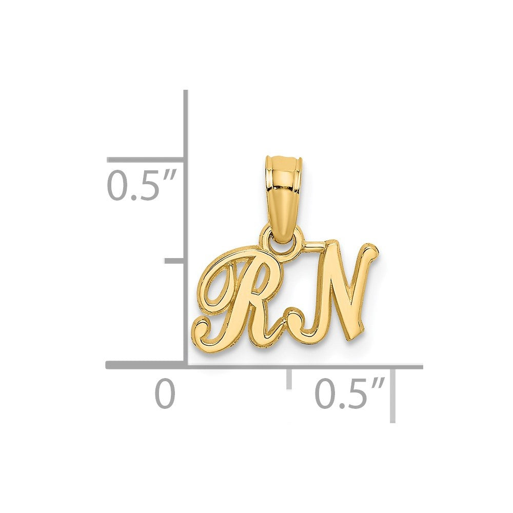 14k R.N. Charm