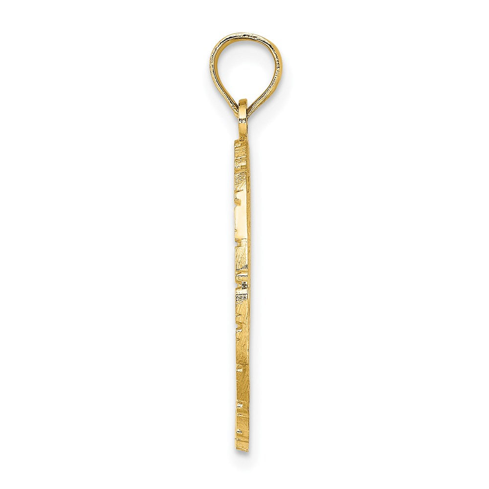 14k JAMAICA with Bird and Flowers Charm