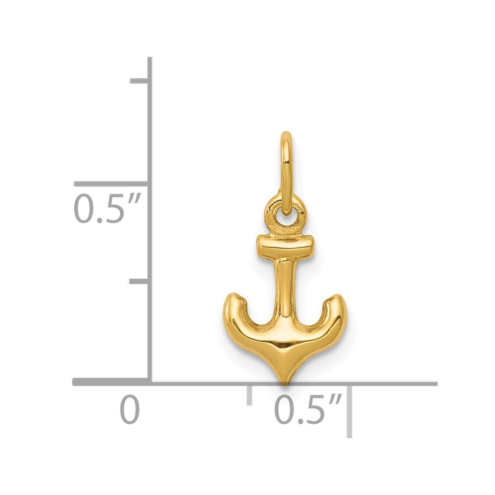 14k Mini Anchor Charm