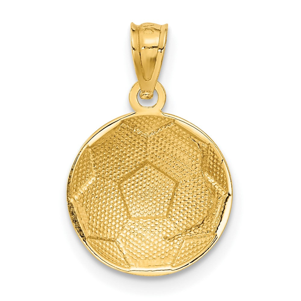 14k Domed Soccer Ball Pendant