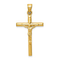 14k Hollow Crucifix Pendant