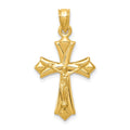 14K Crucifix Reversible to Cross Pendant