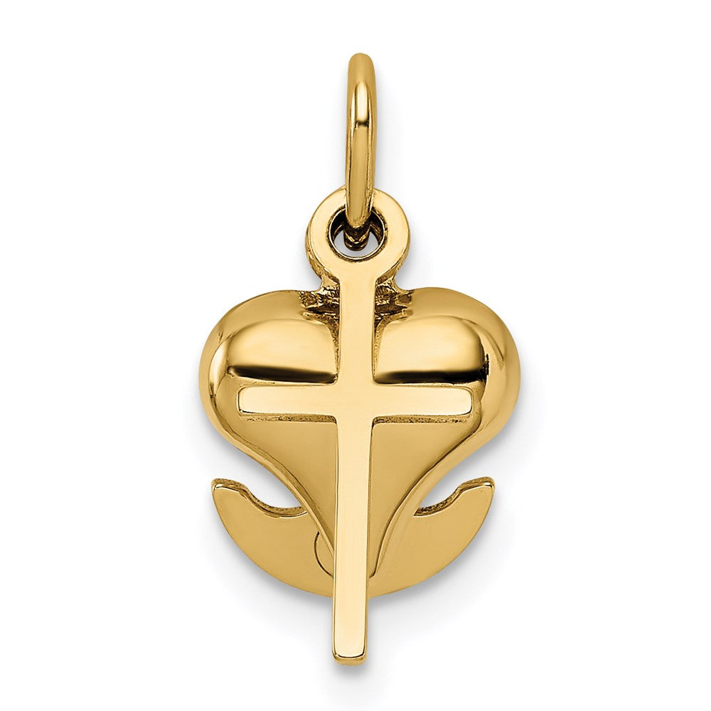 14K 3-D Faith, Hope And Charity Charm