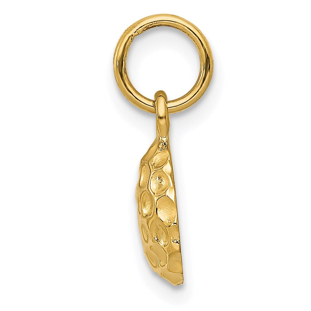 14k Domed Golf Ball Charm