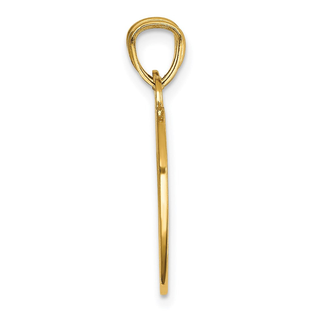 14k BEST FRIENDS Heart with Flower 2-Piece Break-Apart Pendant