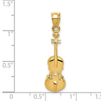 14k 2-D Violin Charm