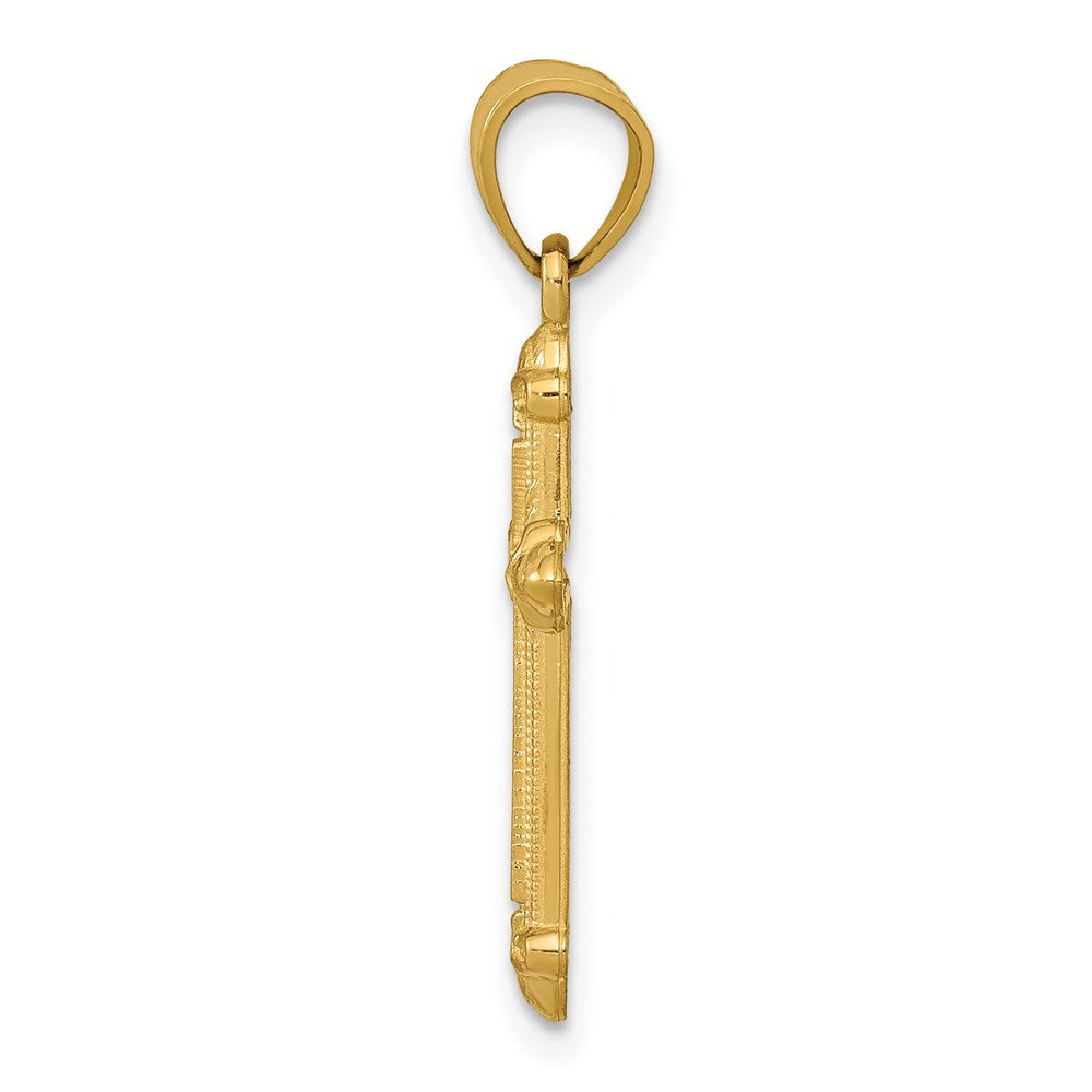 14k Passion Cross Pendant