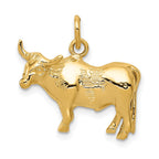 14k Steer Pendant