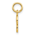 14KY Script Letter P Initial Charm