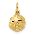 14k Domed Soccer Ball Charm