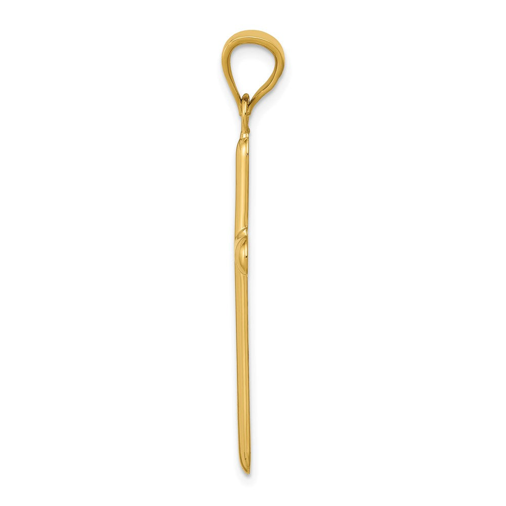 14k Polished Cross Pendant